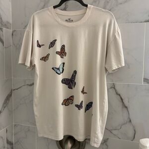 Hollister Butterfly Graphic Tee